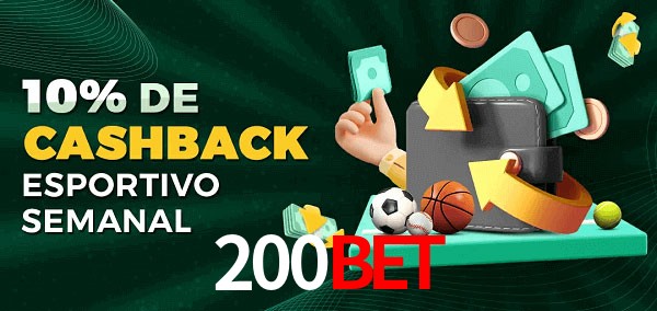 10% de bônus de cashback na 200bet